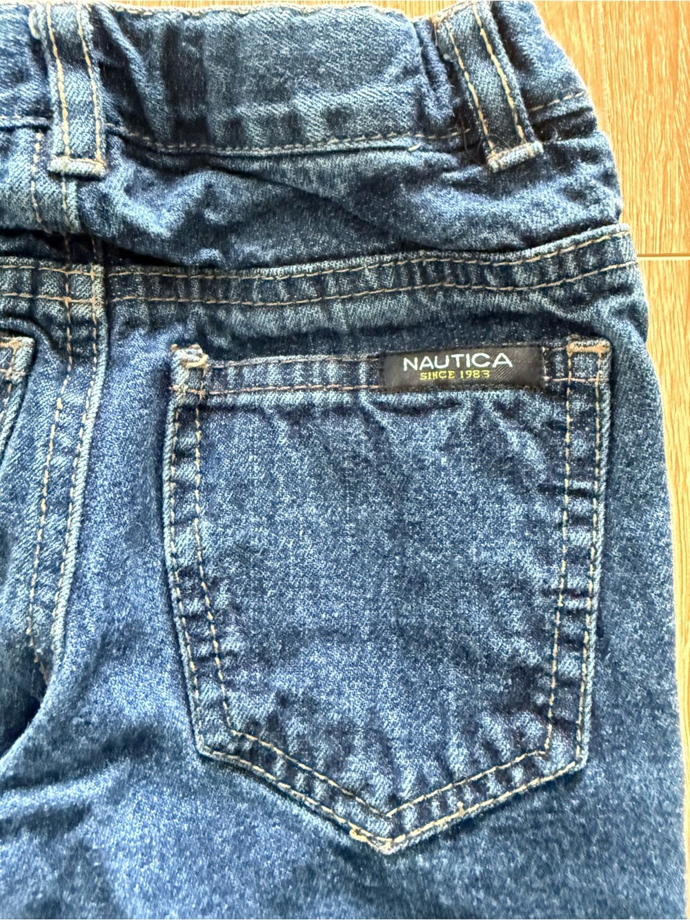 Nautica toddler boy Dark Blue Relaxed Denim Jeans w adjustable waist size 2t